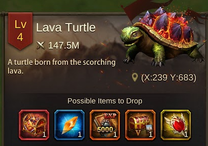 Evony Lava Turtle 4 Menu