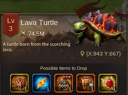 Evony Lava Turtle 3 Menu